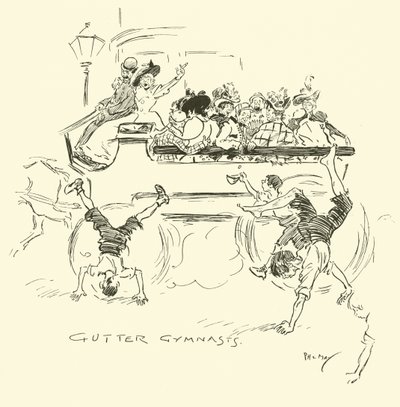 Illustratie voor Phil Mays Gutter-Snipes door Phil May