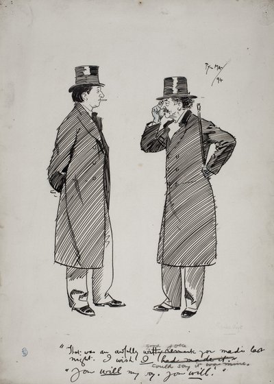 Oscar Wilde en Whistler door Phil May