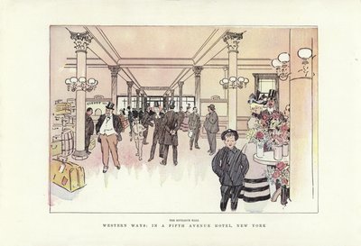 Westerse manieren, in een Fifth Avenue Hotel, New York door Phil May