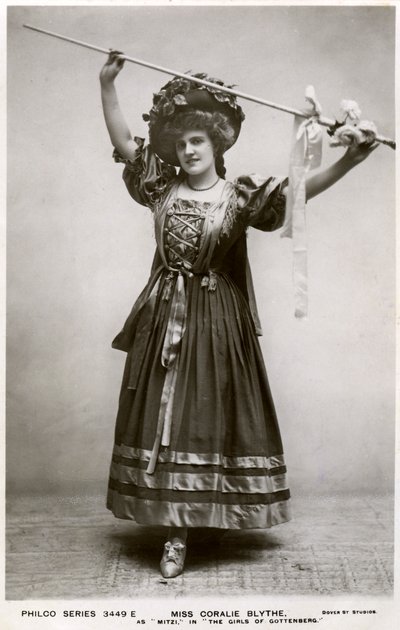 Miss Coralie Blythe als Mitzi, ca. 1908 door Philco Publishing Company