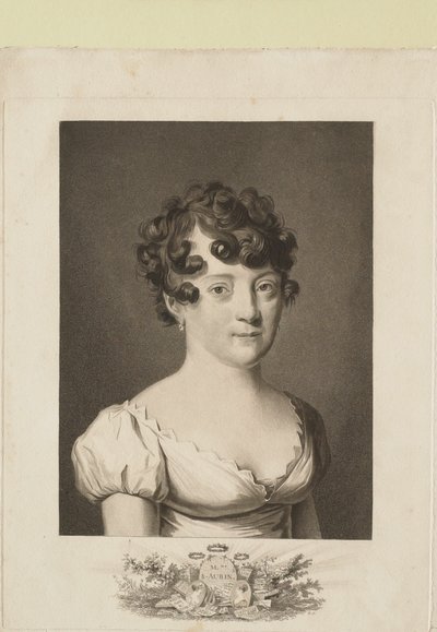 Madame St. Aubin door Philibert-Louis Debucourt