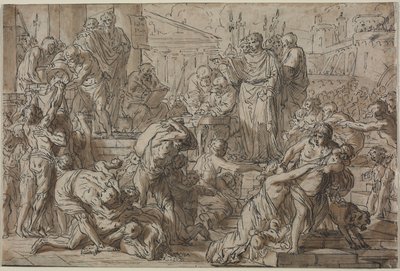 Romeins onderwerp, 1700s door Philibert Benoît Delarue