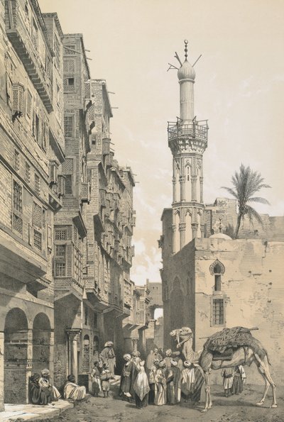 Een straat in de stad Rosetta door Philibert Joseph Girault de Prangey