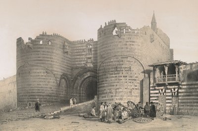 Poort van de Citadel van Saladin door Philibert Joseph Girault de Prangey