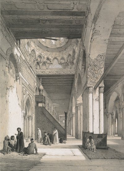 Moskee van Ibn Toulon door Philibert Joseph Girault de Prangey