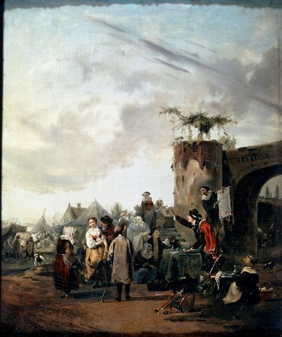 Een charlatan door Philibert Louis Debucourt