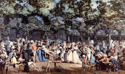 Feest in het Palais Royal, Parijs door Philibert Louis Debucourt