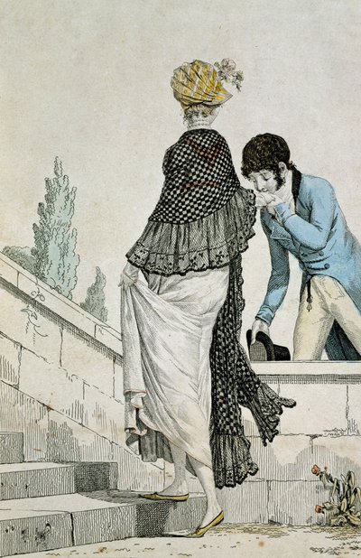 Galante scène door Philibert Louis Debucourt