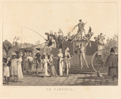Het Carnaval door Philibert Louis Debucourt