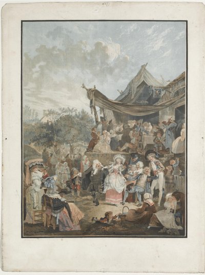 Le Menuet de la mariée, 1786 door Philibert Louis Debucourt