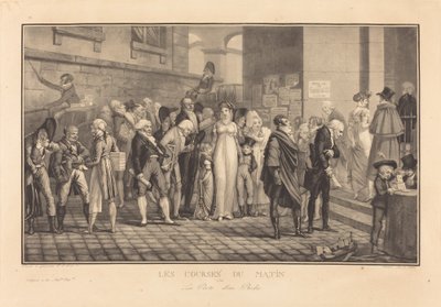 De ochtendraces, of de poort van een rijke door Philibert Louis Debucourt