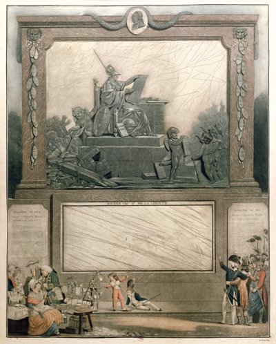 Nationaal Almanak voor 1791, opgedragen aan de Vrienden van de Grondwet, 1790 door Philibert Louis Debucourt