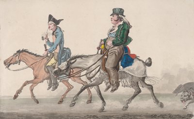 Route de Poissy (1816) door Philibert Louis Debucourt