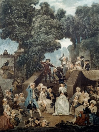 Huwelijk op kasteel door Philibert Louis Debucourt