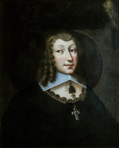 Christine Marie van Frankrijk, hertogin van Savoye in weduwedracht door Philibert Torret