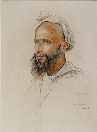 Portret van een Arabier door Philip A de Laszlo