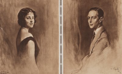 Koning George VI en Koningin Elizabeth door Philip Alexius de (after) Laszlo