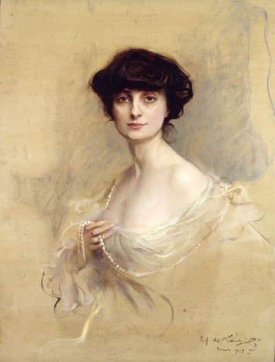 Anna de Noailles (1876-1933) 1913 door Philip Alexius de Laszlo
