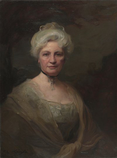 Portret van Ella L. Moore door Philip Alexius de Laszlo