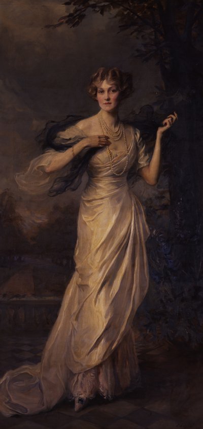 Portret van Helen, vrouw van de 8e hertog van Northumberland door Philip Alexius de Laszlo