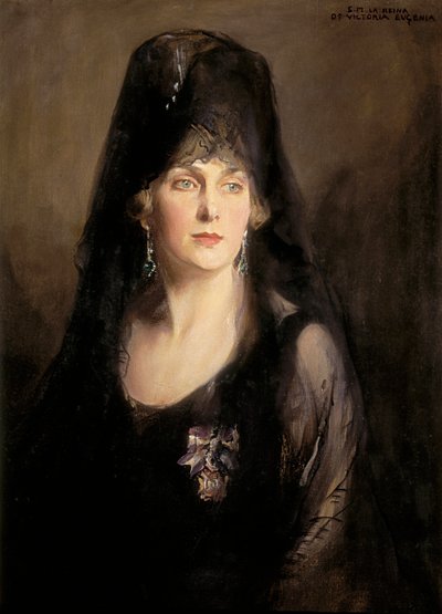 Portret van Victoria Eugenia van Battenberg (1887-1969) door Philip Alexius de Laszlo