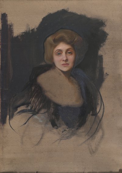 Schets voor Portret van de Burggravin Lee van Fareham (verso) door Philip Alexius de Laszlo