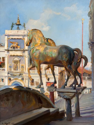 De Bronzen Paarden van St. Marks door Philip Alexius de Laszlo