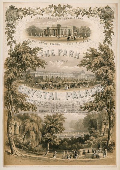 Het Park en het Crystal Palace door Philip Brannon