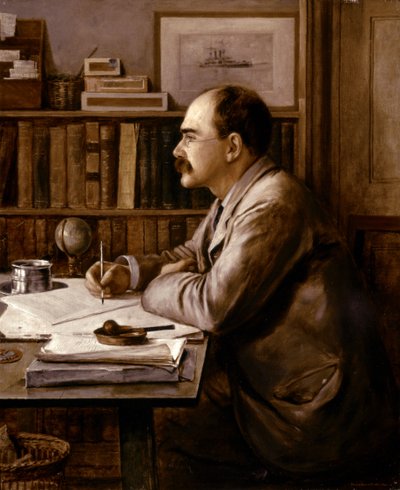Rudyard KIPLING, Portret 1899 (olieverf op doek) door Philip Burne Jones