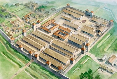 Birdoswald Romeins fort door Philip Corke