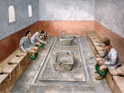 Romeinse latrine door Philip Corke