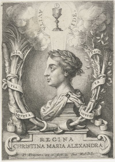 Portret van Christina, koningin van Zweden door Philip Fruytiers