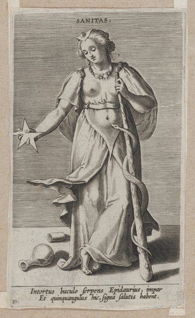 Sanitas, uit Prosopographia, ca. 1585-90 door Philip Galle