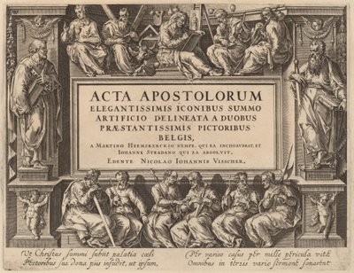 Titelpagina door Philip Galle after Maerten van Heemskerck after Jan van der Straet