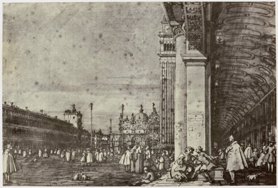 Canaletto, Piazza di San Marco door Philip Henry Delamotte