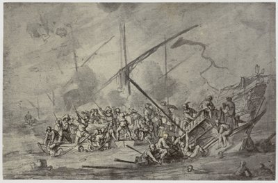 Della Bella, Een Zeeslag door Philip Henry Delamotte