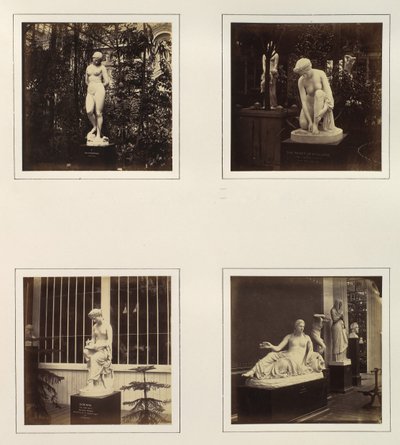 [Beelden van Andromeda, het Toilet van Atalanta, Corinna en een Najade], ca. 1859 door Philip Henry Delamotte.