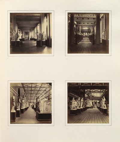 [Zichten van Griekse Beeldhouwkunst Hof inclusief Buste van Minerva], ca. 1859 door Philip Henry Delamotte.