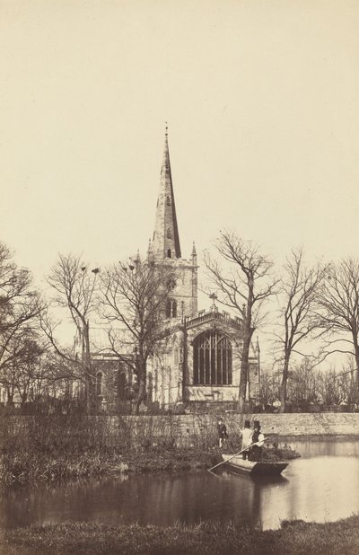 Kerk vanaf een Rivieroever door Philip Henry Dellamotte