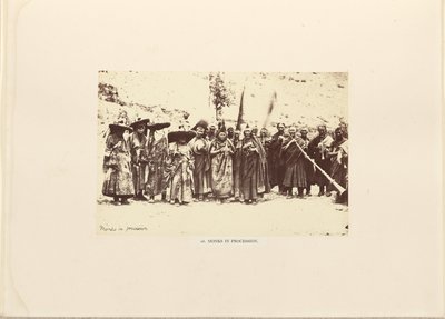 Monniken in processie door Philip Henry Egerton