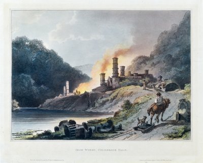 IJzerfabriek, Colebrook Dale door Philip James de (1740 1812) Loutherbourg