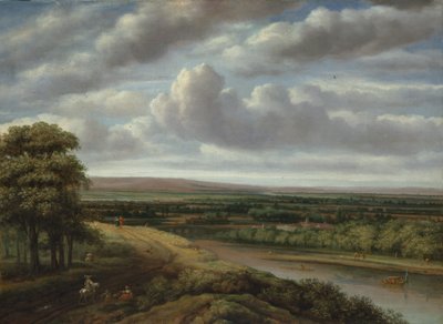 Een Uitgebreid Bebost Landschap door Philip Koninck