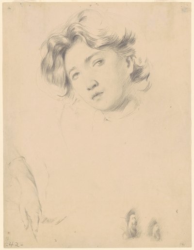 Studie van een Meisje door Philip Leslie Hale