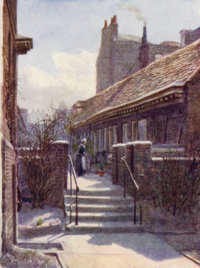 Armenhuizen van Skinners Company, Mile End, 1892 door Philip Norman