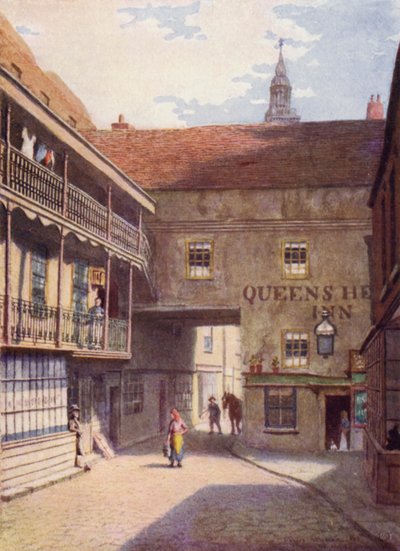 Queens Head Inn, Southwark, 1883 door Philip Norman