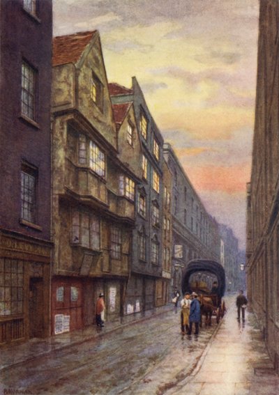 Wych Street, Strand, kijkend naar Noordwest, 1901 door Philip Norman