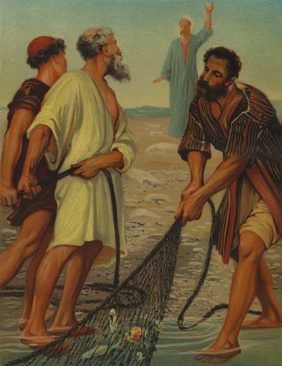 Christus roept de discipelen door Philip Richard Morris