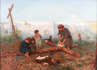 Waar ze hem kruisigden, 1862 door Philip Richard Morris