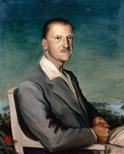 Portret van William Somerset Maugham door Philip Steegman