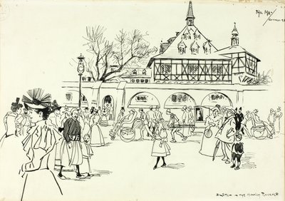 Schets in de Midway Plaisance door Philip William May